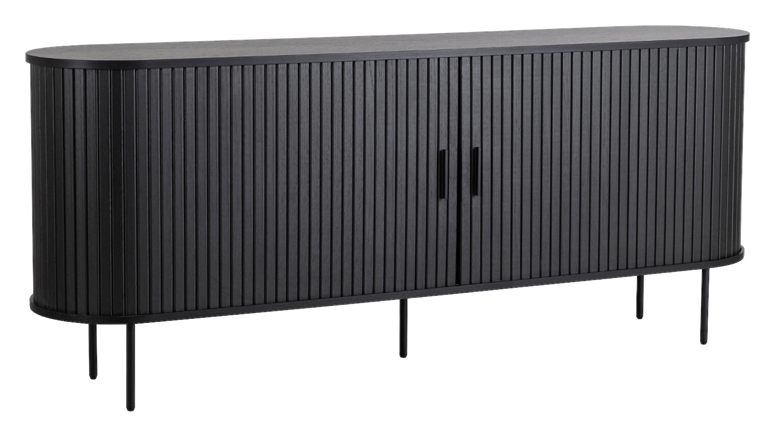 Kommode SELVA schwarz B/H/T: ca. 180x76x40 cm