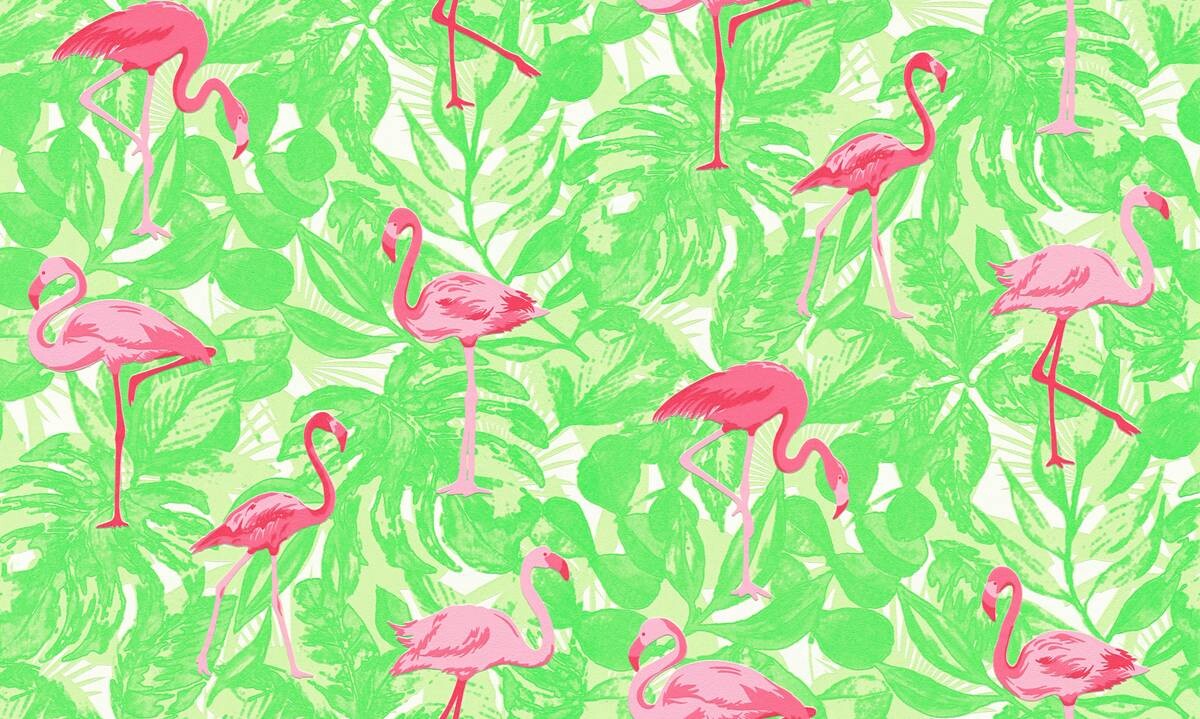 A.S.Creation Vliestapete Boys & Girls 6 Tiere grün B/L: ca. 53x1005 cm