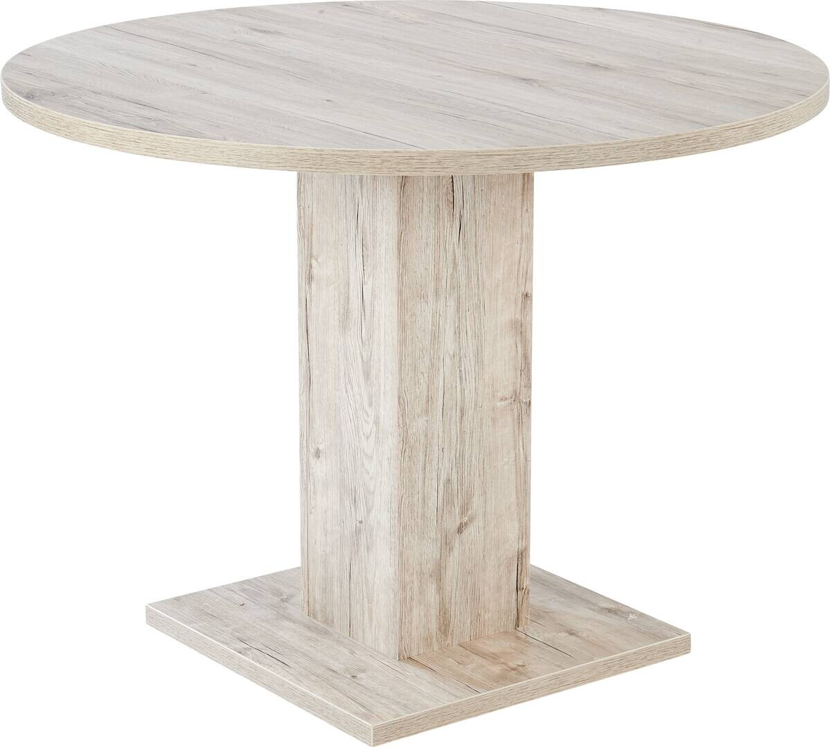 Esstisch Leo Eiche Sherwood Nachbildung B/H/T/D: ca. 100x75x100x100 cm