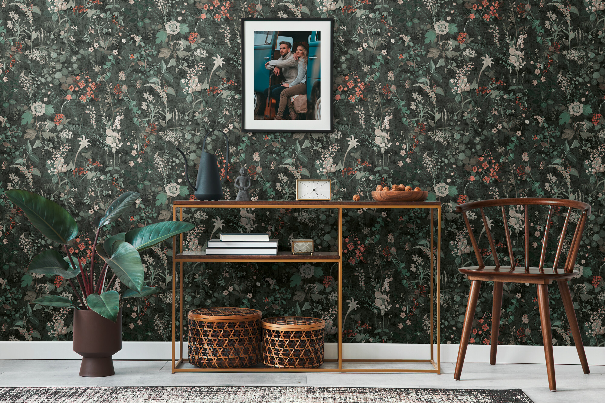 A.S.Creation Vliestapete schwarz orange türkis B/H/D: ca. 53x1005x9 cm