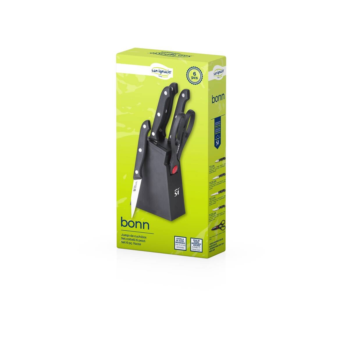 SAN IGNACIO Messerset TENESSY silber Edelstahl