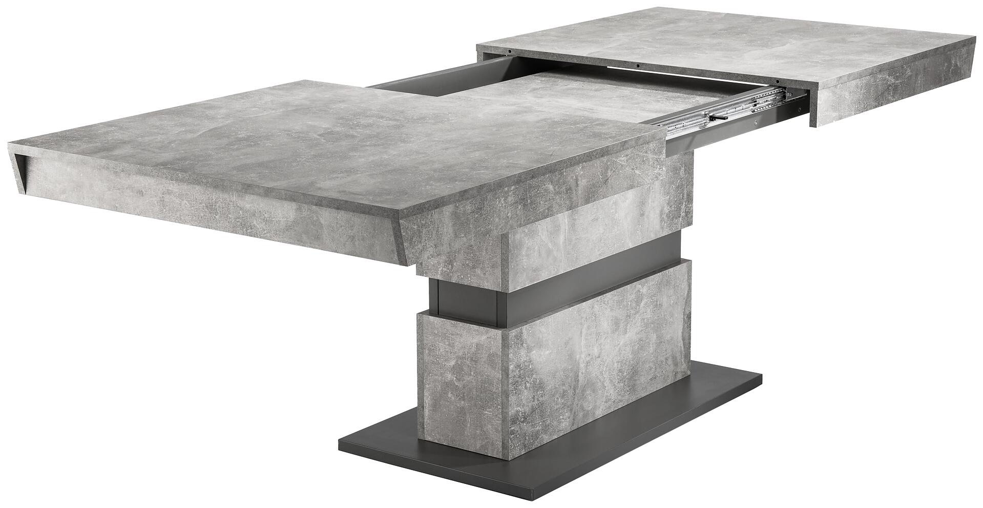 Tisch MATTHEW Beton Optik anthrazit B/H/T: ca. 140x75x90 cm