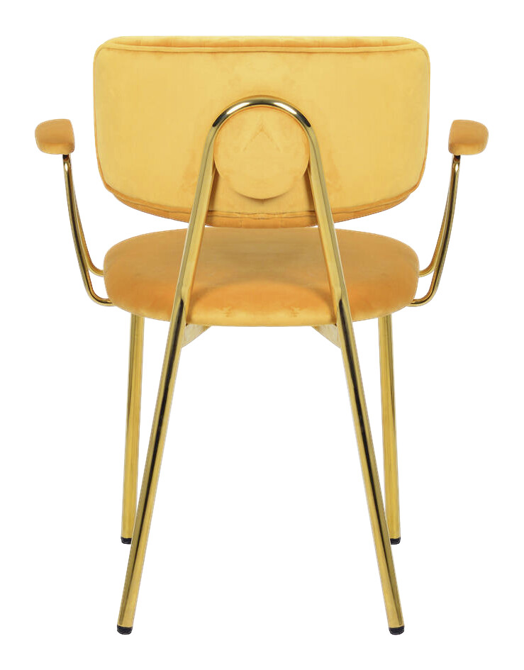 Stuhl Kian 200 2er-Set orange Microfaser B/H/T: ca. 63x80x51 cm