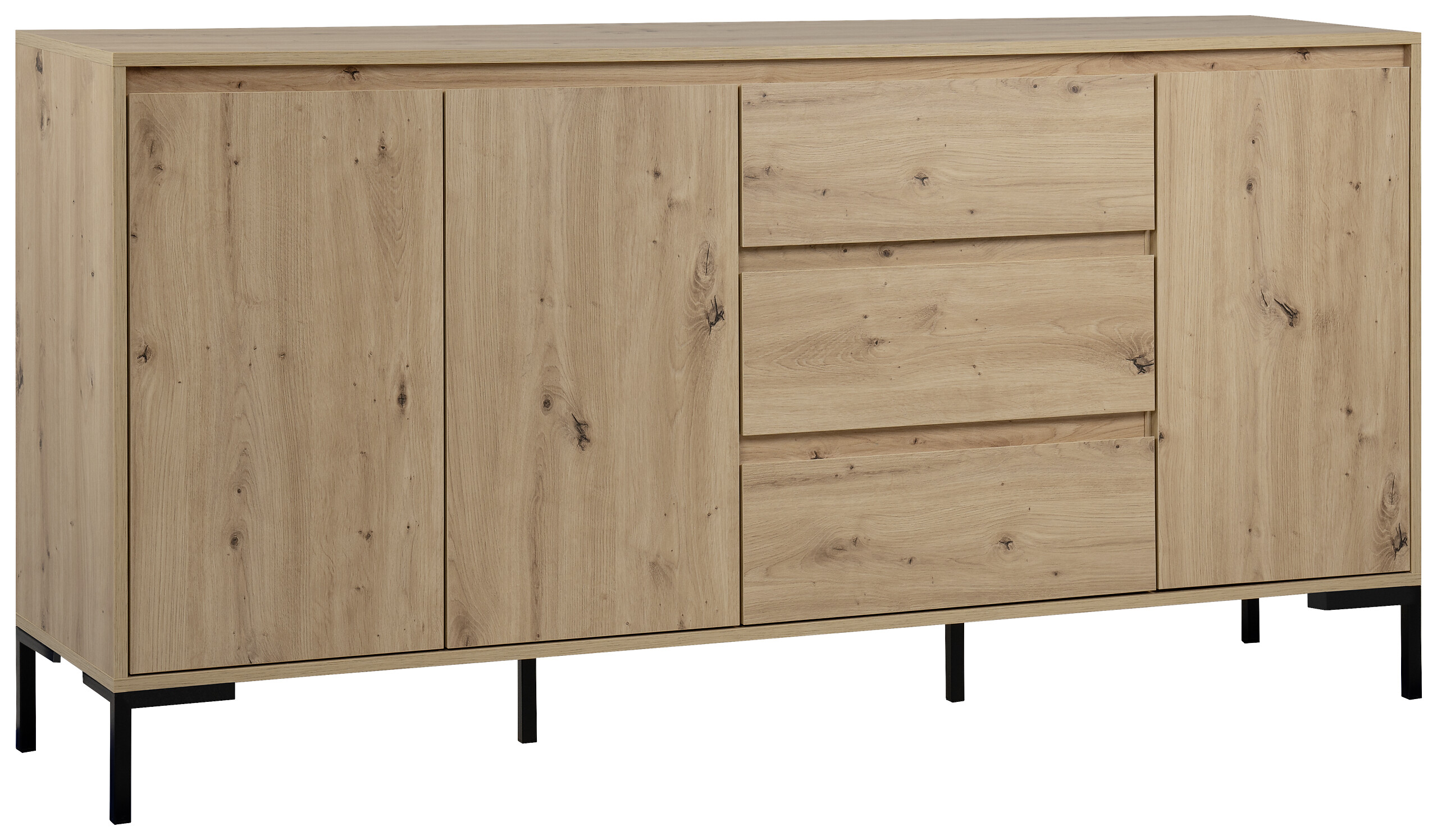 Sideboard Korsika Eiche Artisan Nachbildung B/H/T: ca. 170x87x40 cm