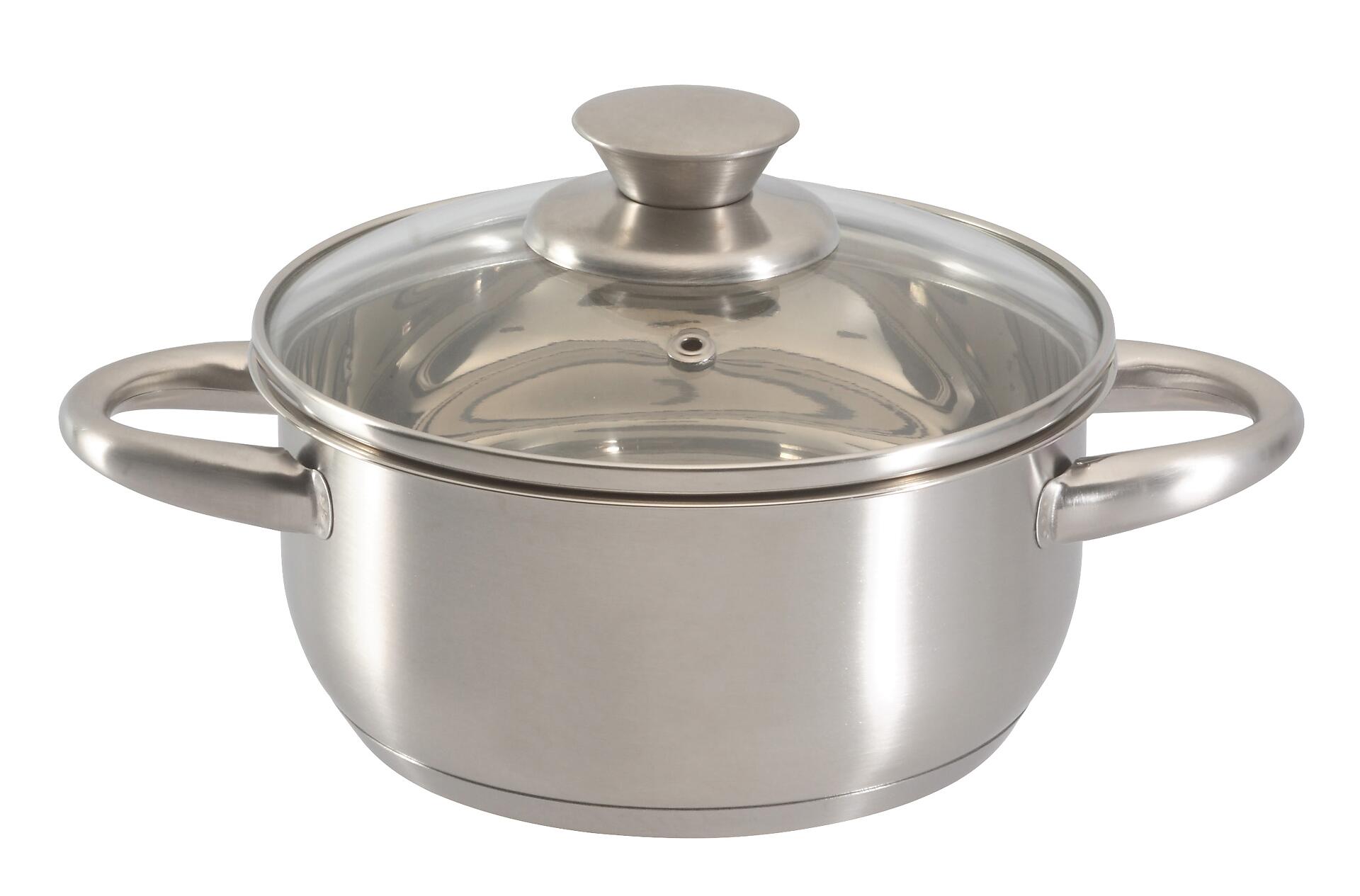 POCOline Kochtopf silber Edelstahl D: ca. 16 cm