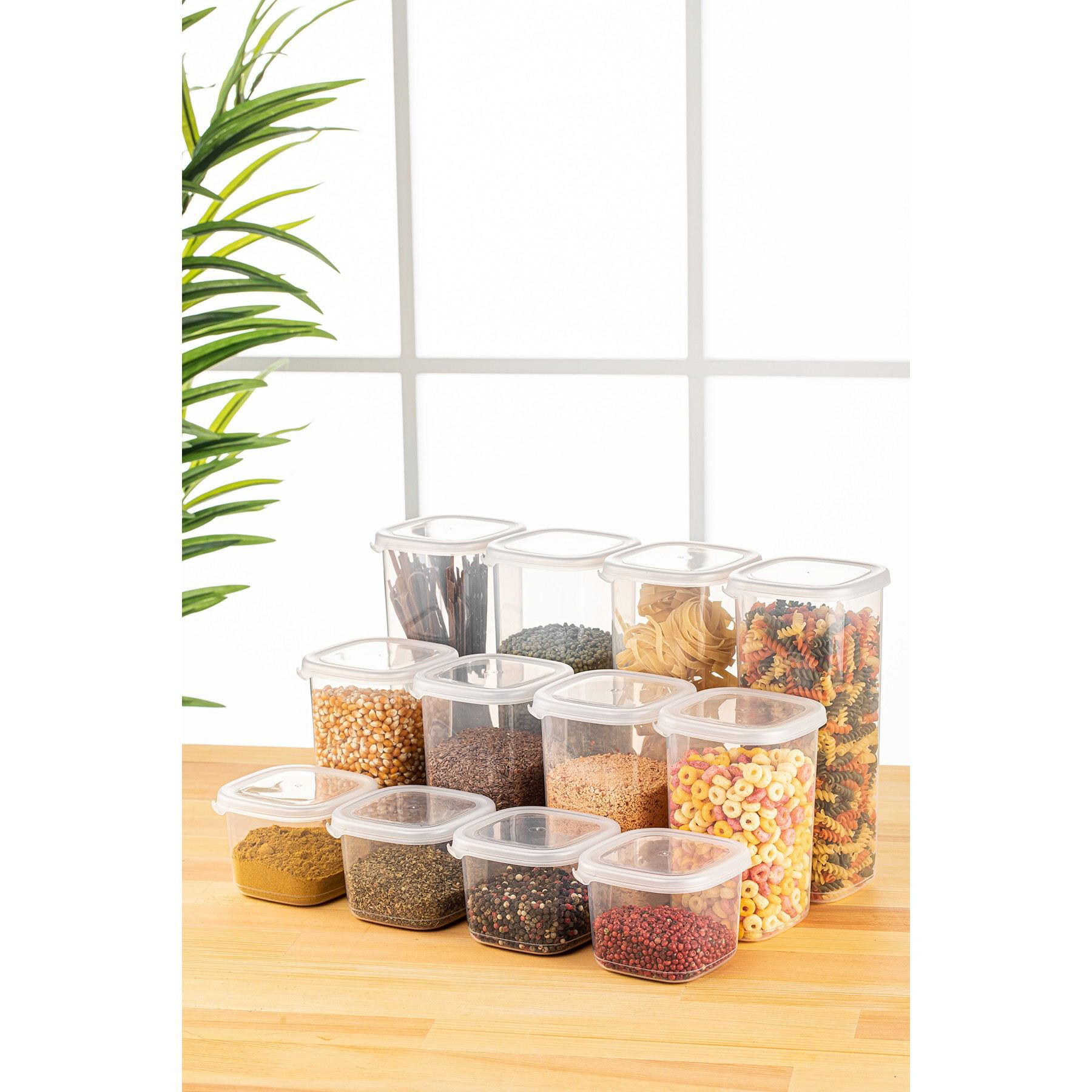 HermiaConcept Vorratsdosenset 12-tlg. weiß