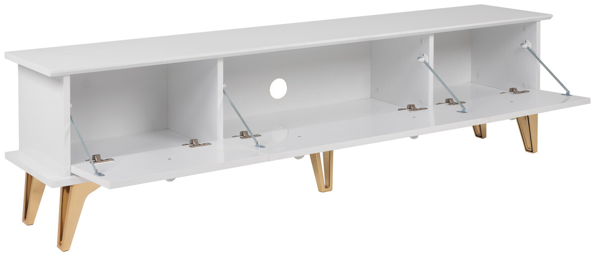 TV-Lowboard Istanbul weiß glänzend B/H/T: ca. 180x48x35 cm