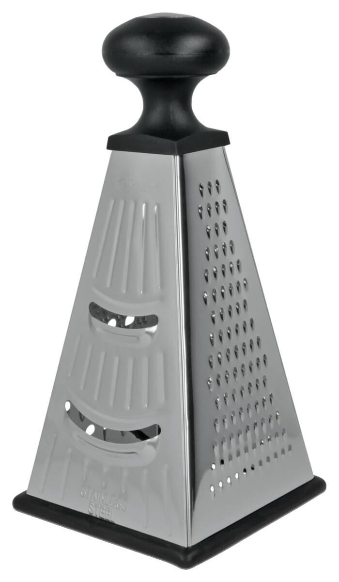 Reibe silber Edelstahl B/H/L: ca. 10,8x22,3x10,8 cm