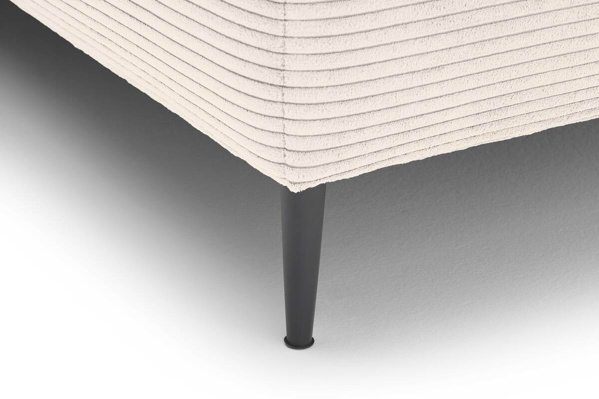 Ecksofa mit Bettfunktion und Bettkasten natur Polyester B/H/T: ca. 191x92x106 cm