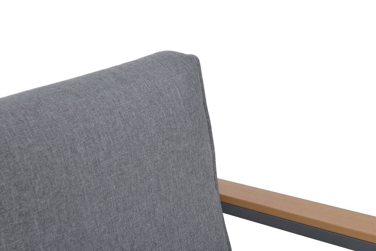 Loungeset Rhodos grau Aluminium
