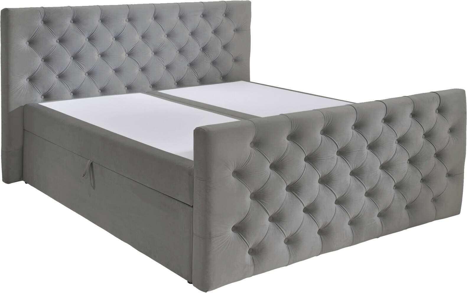 Boxbett Glow graubraun B/H/T: ca. 180x110x224 cm