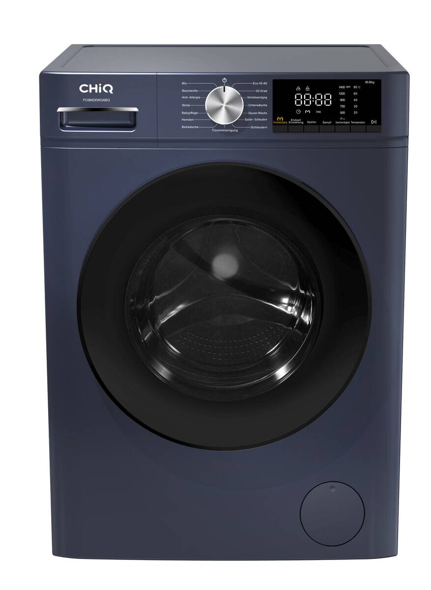 CHiQ Waschmaschine PO8M3XWGABG blau B/H/L: ca. 60x85x53 cm ca. 8 kg