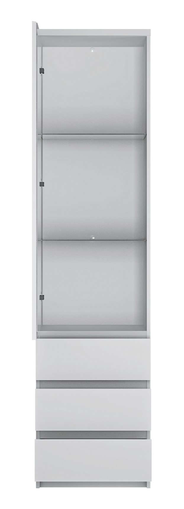 Vitrine Fribo Alpinweiß Spanplatte B/H/T: ca. 50x200x40 cm