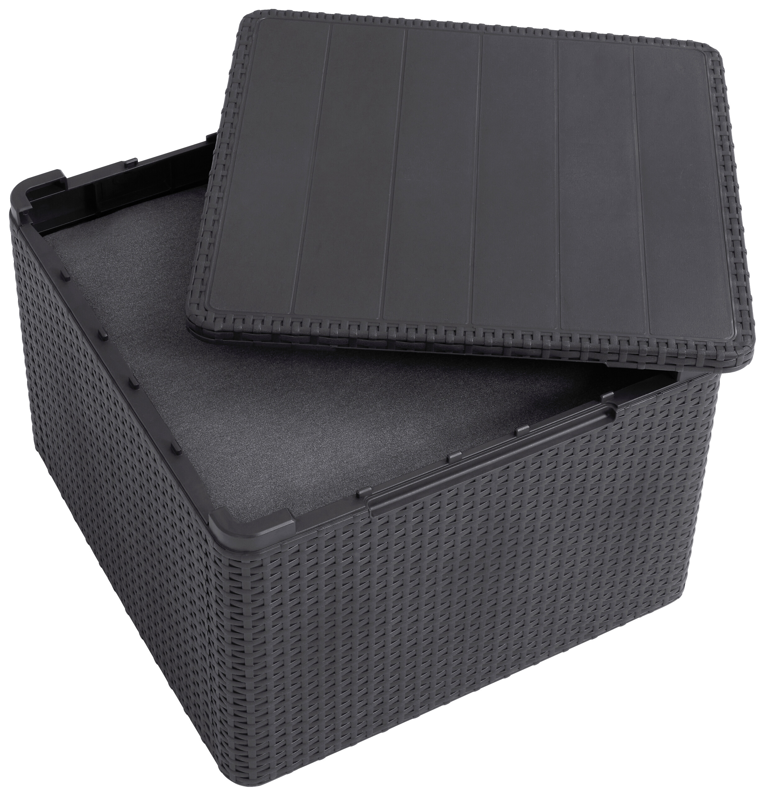 Jardin Aufbewahrungstisch Claire Graphit Polypropylen B/H/L: ca. 55,5x38,5x55,5 cm