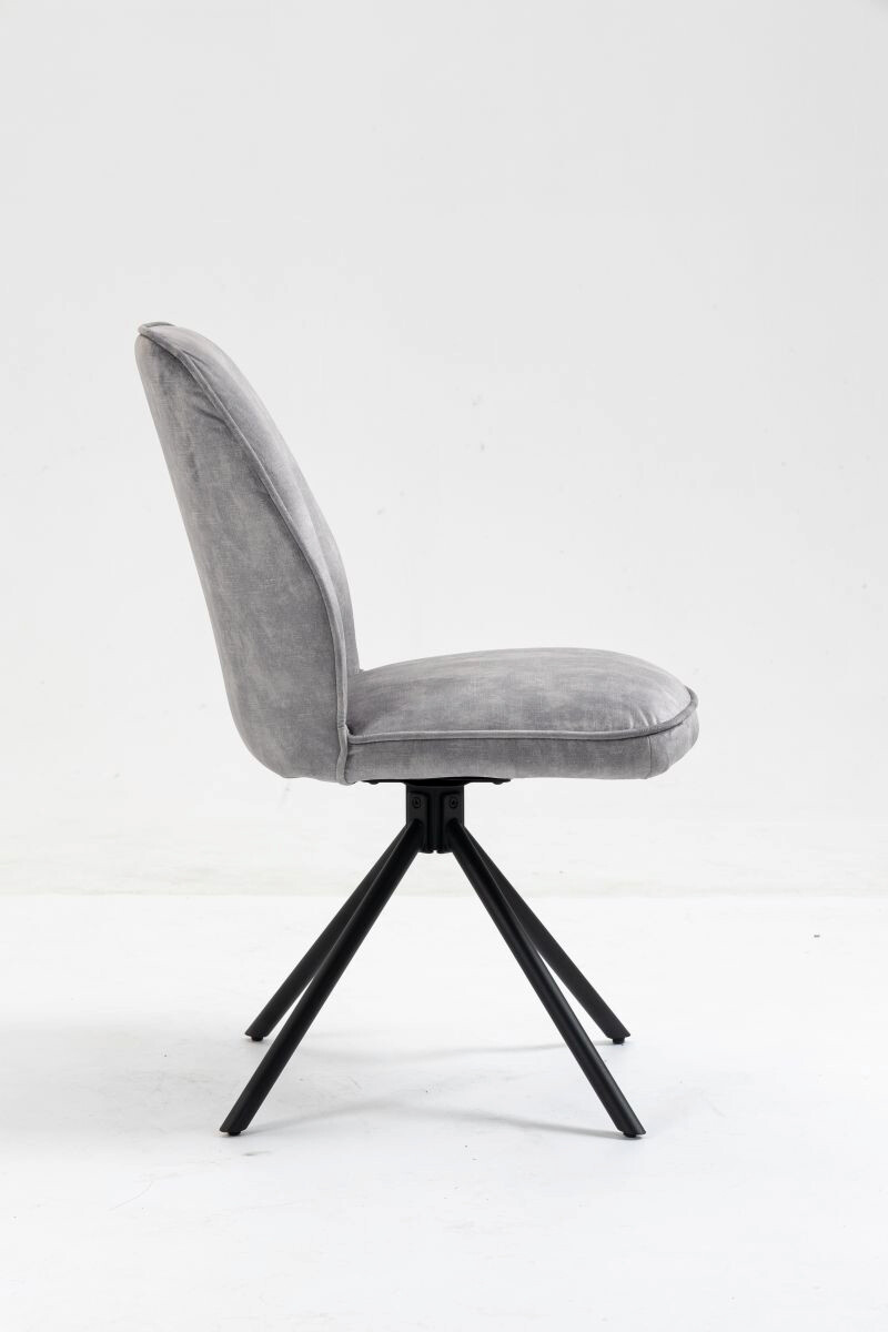 Stuhl Mailand grau Microfaser B/H/T: ca. 53x89x64 cm