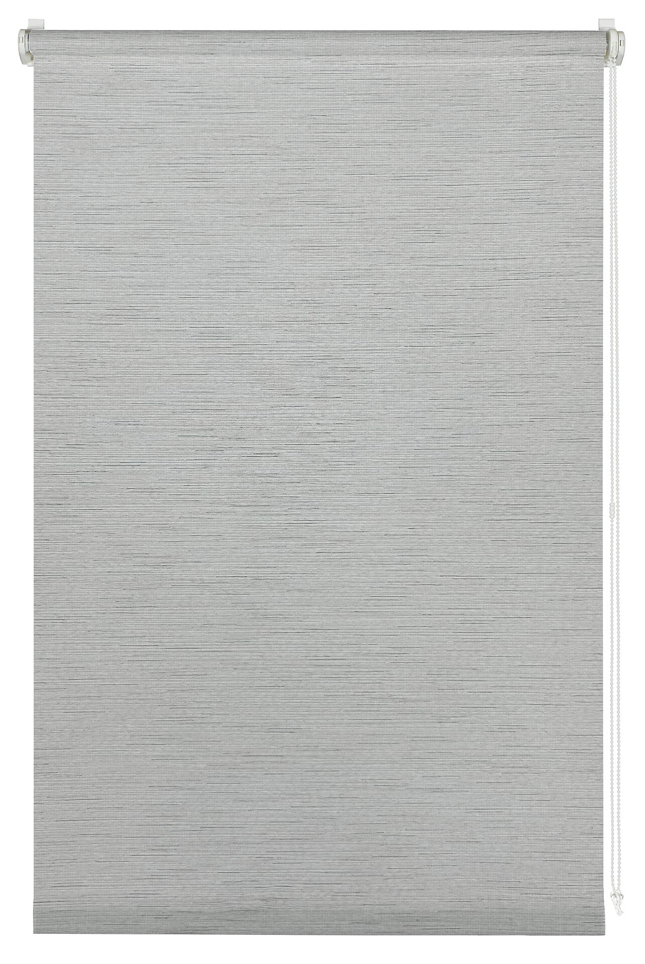 Boviva Klebe-/Klemmrollo Lino Silbergrau B/L: ca. 75x150 cm