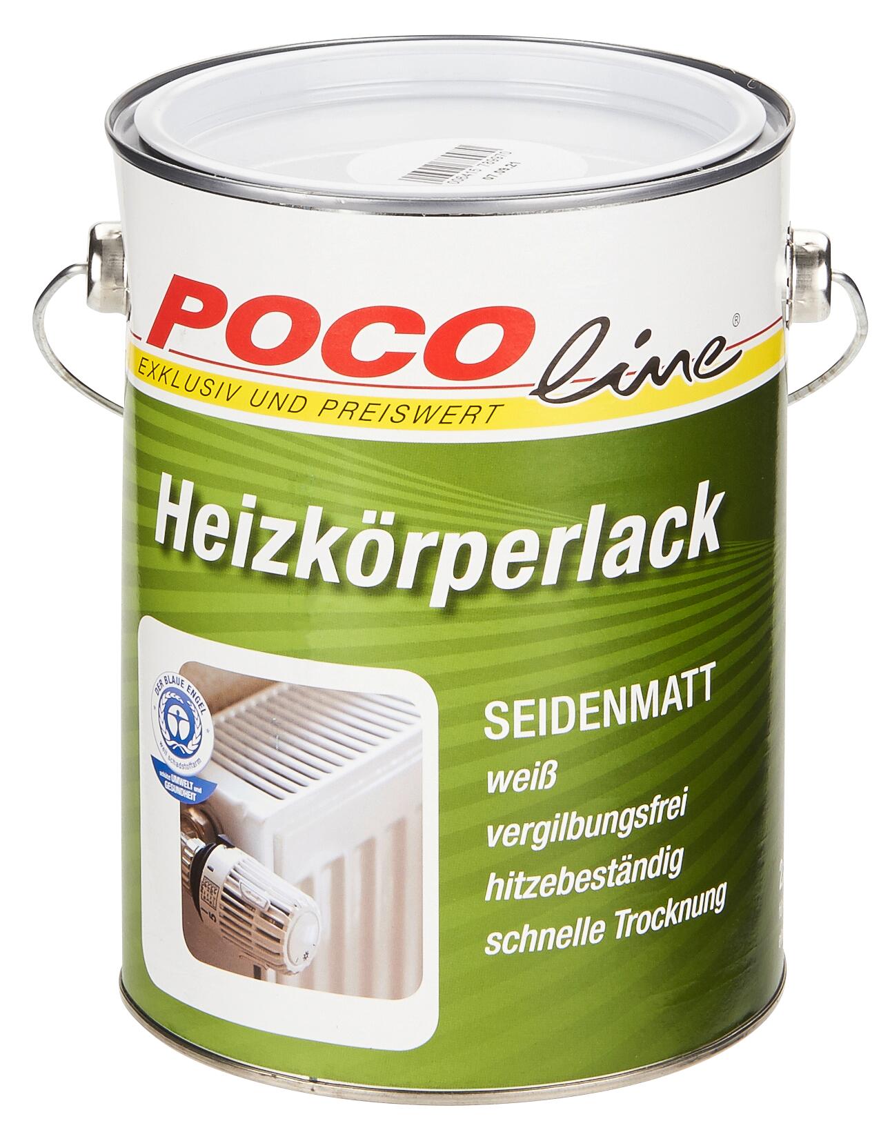 POCOline Acryl Heizkörperlack weiß seidenmatt ca. 2,5 l