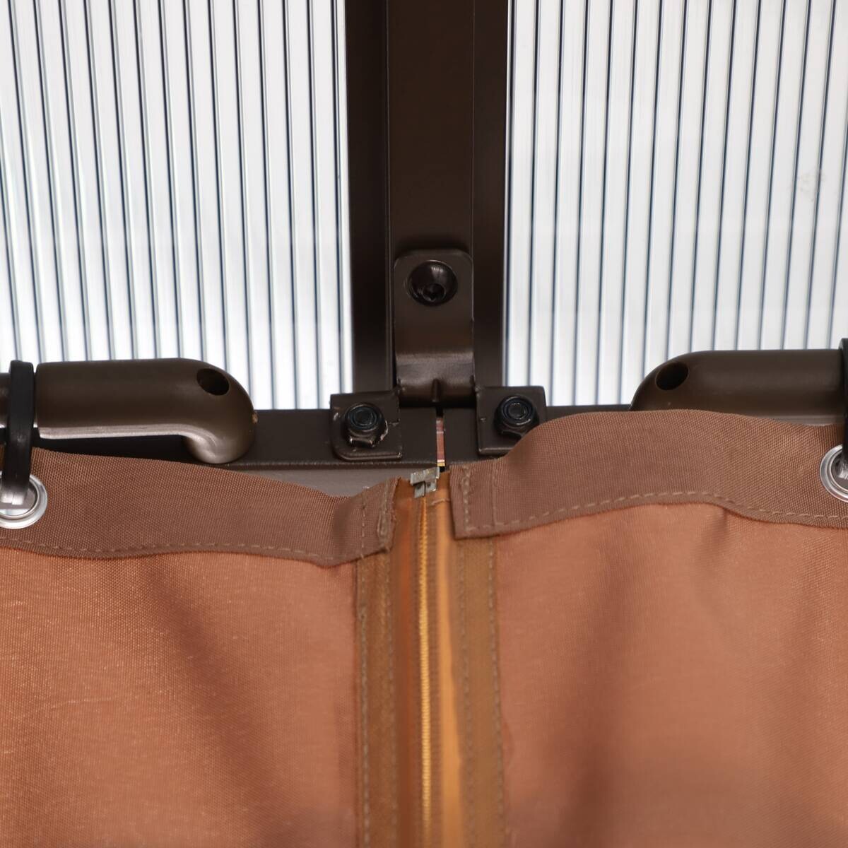 Pavillon Xenia grau Stahl B/H/L: ca. 300x270x300 cm