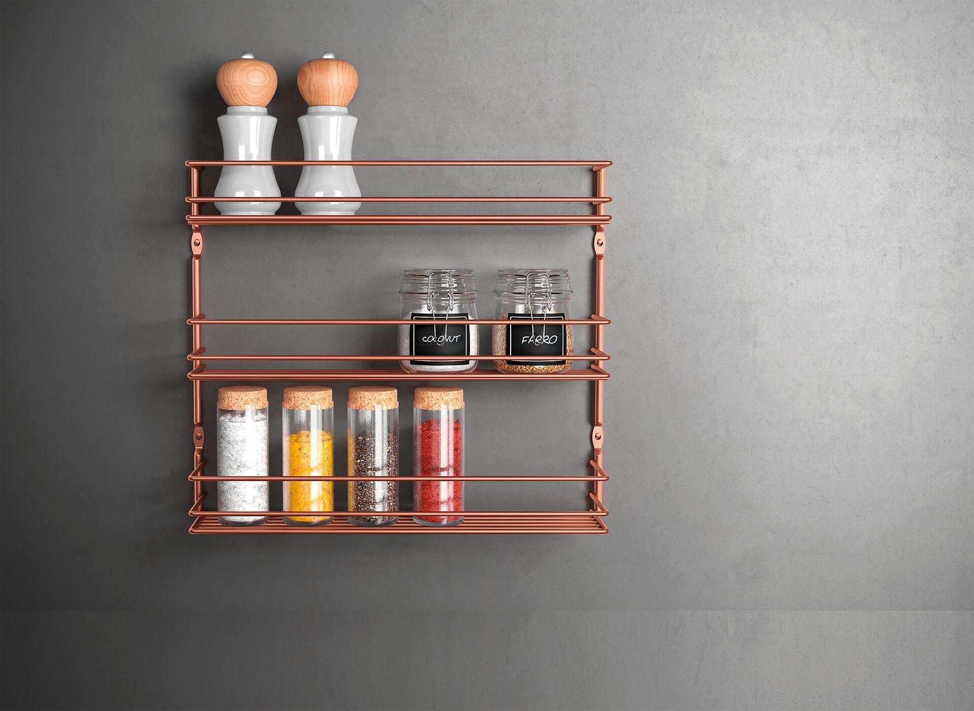Metaltex Gewürzregal Pepito Copper