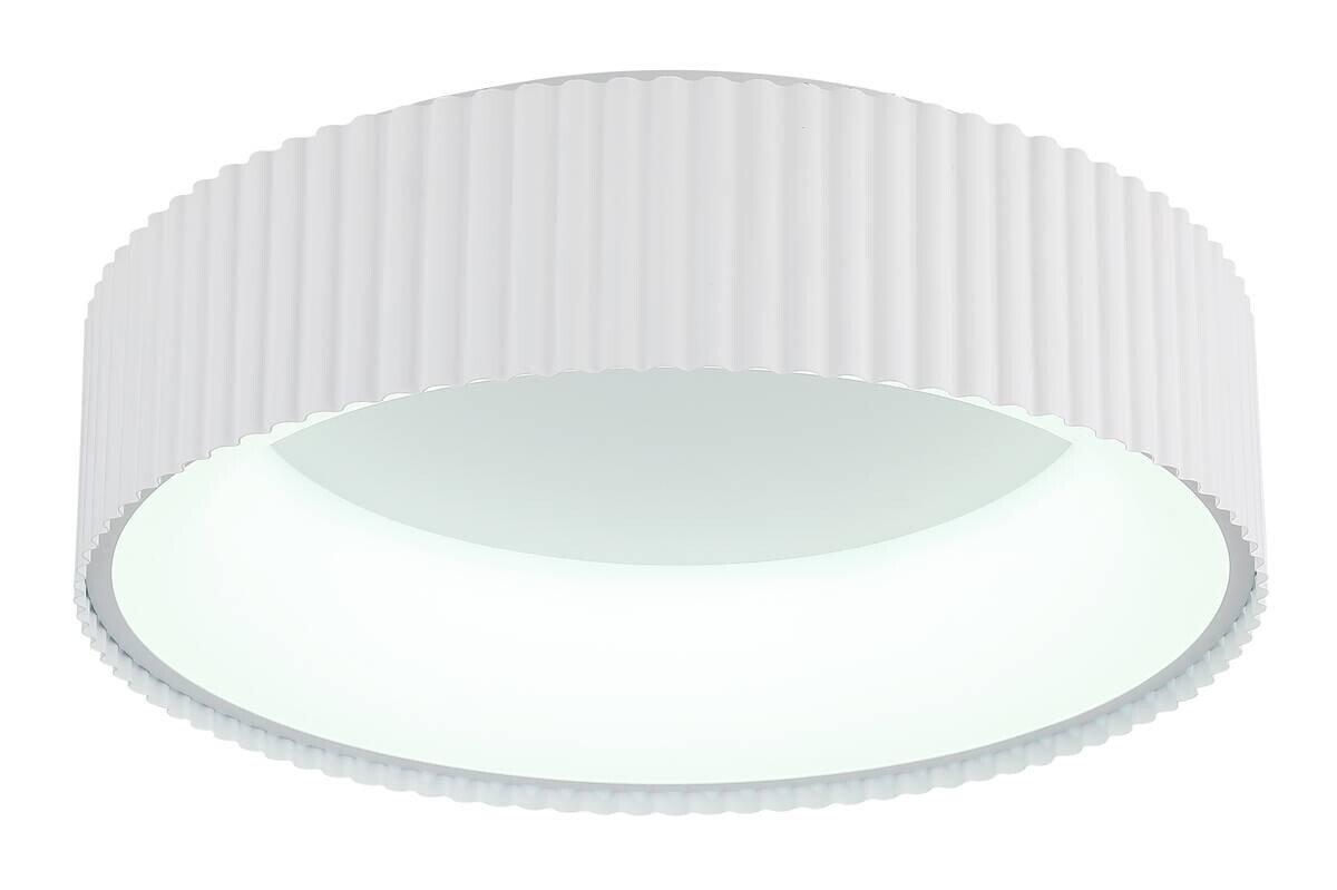 GLOBO LED-Deckenleuchte Opal weiß Metall Acryl H/D: ca. 13x46 cm 1 Brennstellen