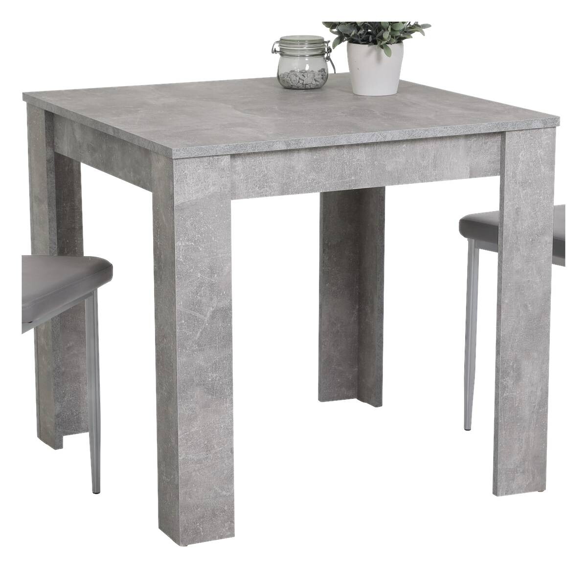 Esstisch Erika Beton Optik B/H/T: ca. 80x76x80 cm Esstisch Erika Beton Optik B/H/T: ca. 80x76x80 cm