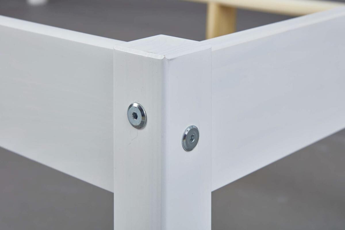 Bett Vilmar weiß Liegefläche B/L: ca. 140x200 cm