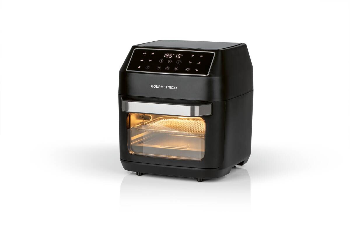 GOURMETmaxx Heißluftfritteuse 13606 schwarz Kunststoff B/H/L: ca. 32,5x34,5x35,8 cm ca. 12 l