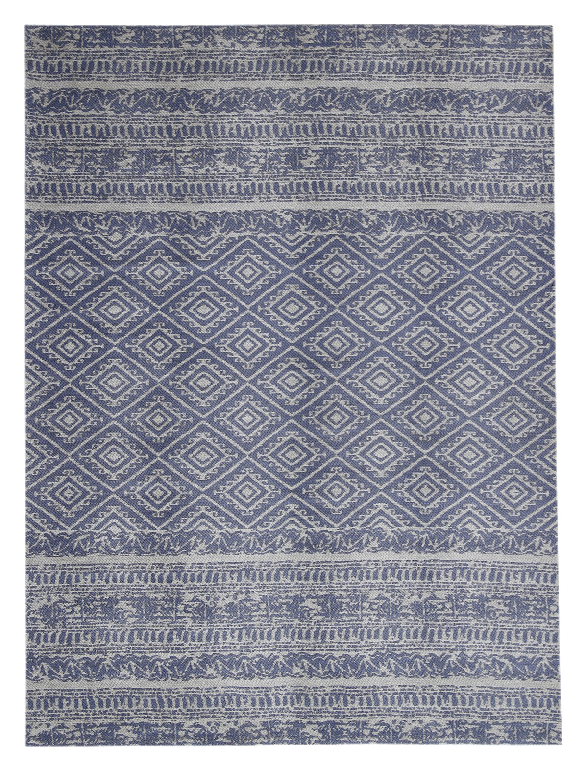 Kayoom Flachgewebeteppich Sunny 110 hellblau B/L: ca. 80x150 cm