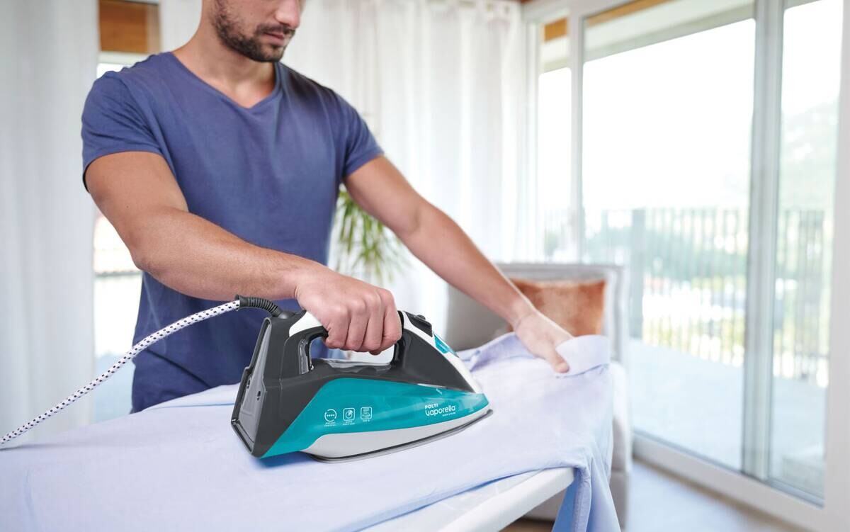 Polti Polti Dampfbügelautomat QS220 grün weiß Keramik B/H/L: ca. 31x15,5x31 cm