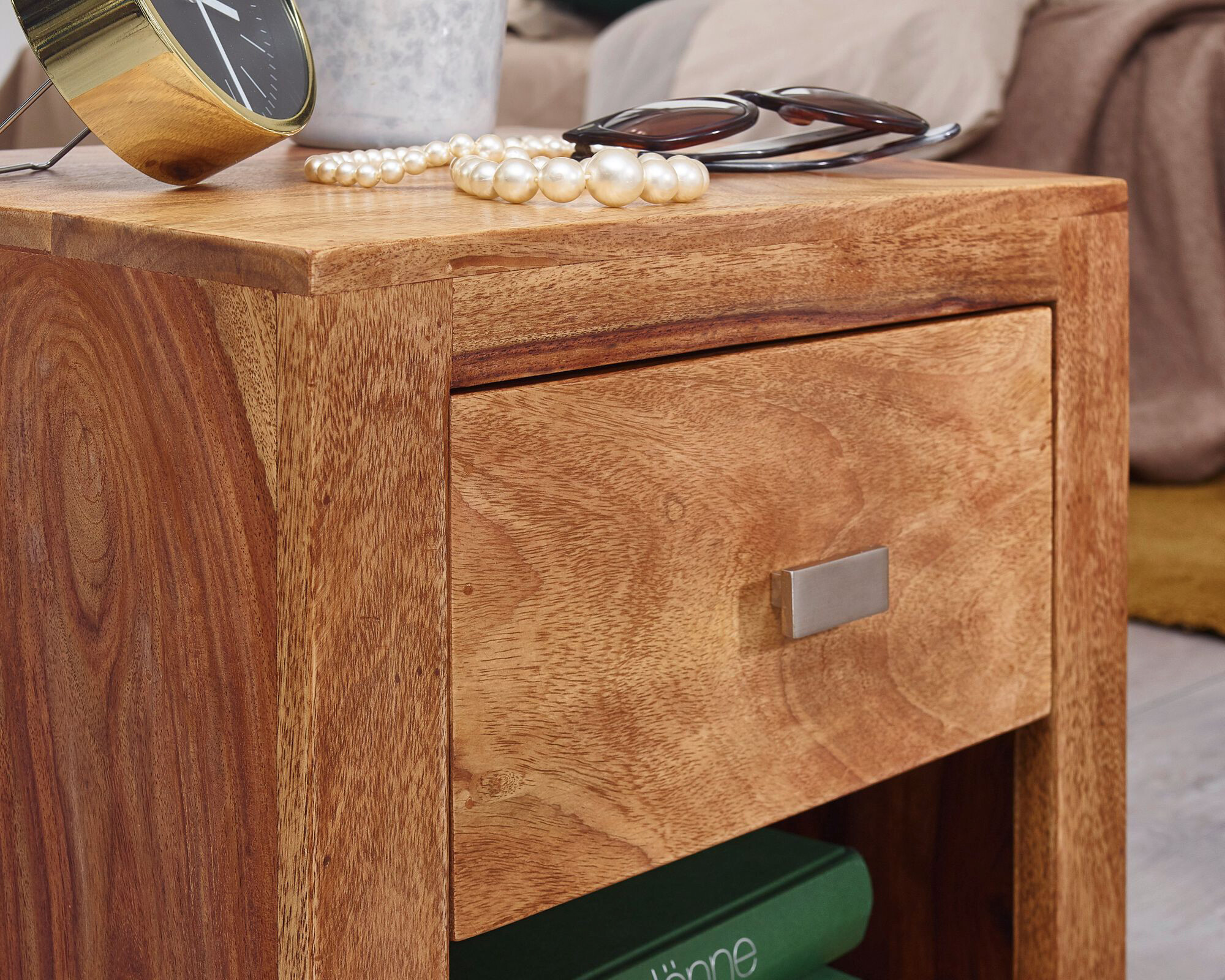 Nachtkonsole braun B/H/T: ca. 30x40x40 cm