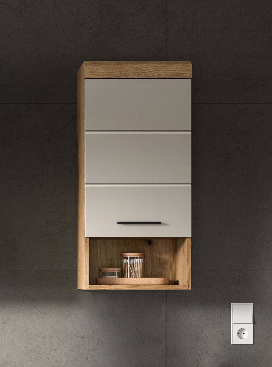 Badhängeschrank Scout Evoke Oak Nachbildung Kaschmirgrau Nachbildung B/H/T: ca. 37x79x24 cm