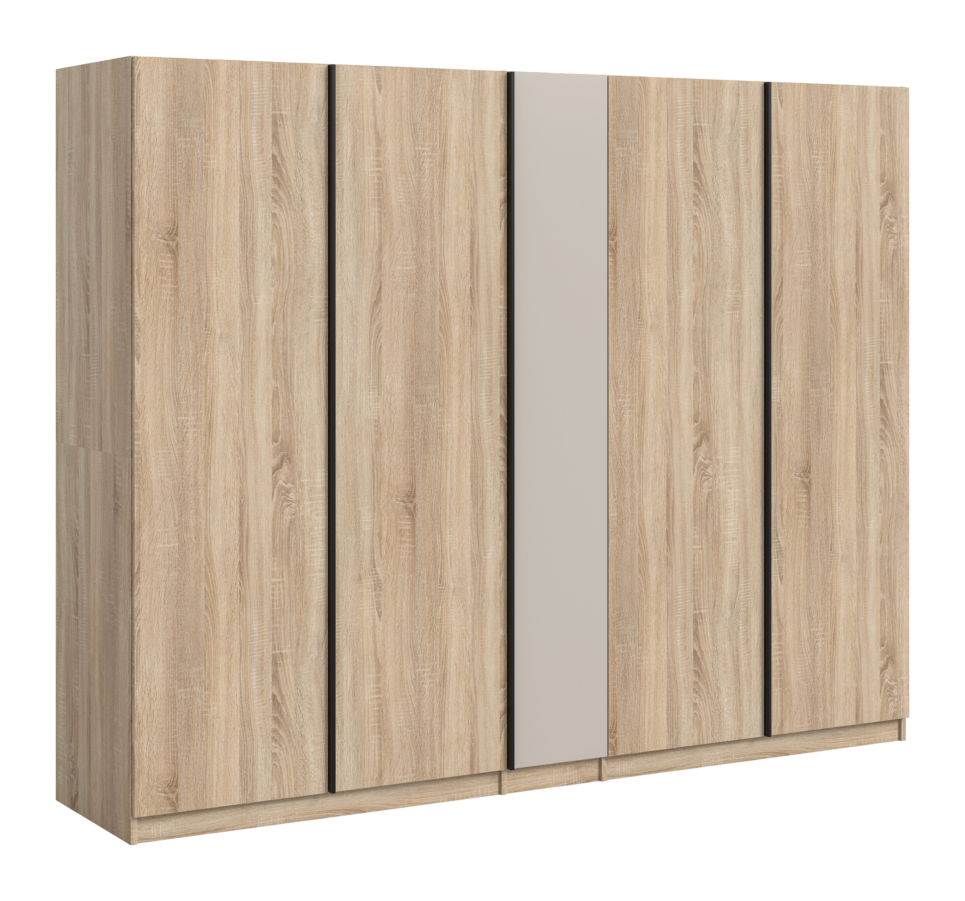 Kleiderschrank OAKLAND Eiche Sonoma Nachbildung Cashmere B/H/T: ca. 230x183x53 cm
