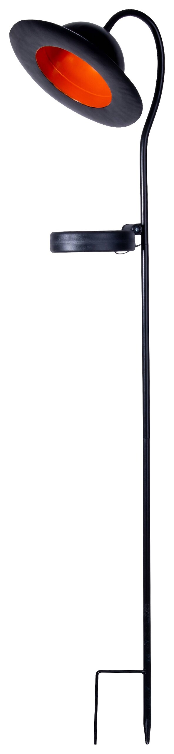 LED-Solarleuchte 4136322 schwarz Metall B/H/T: ca. 17x86x15 cm