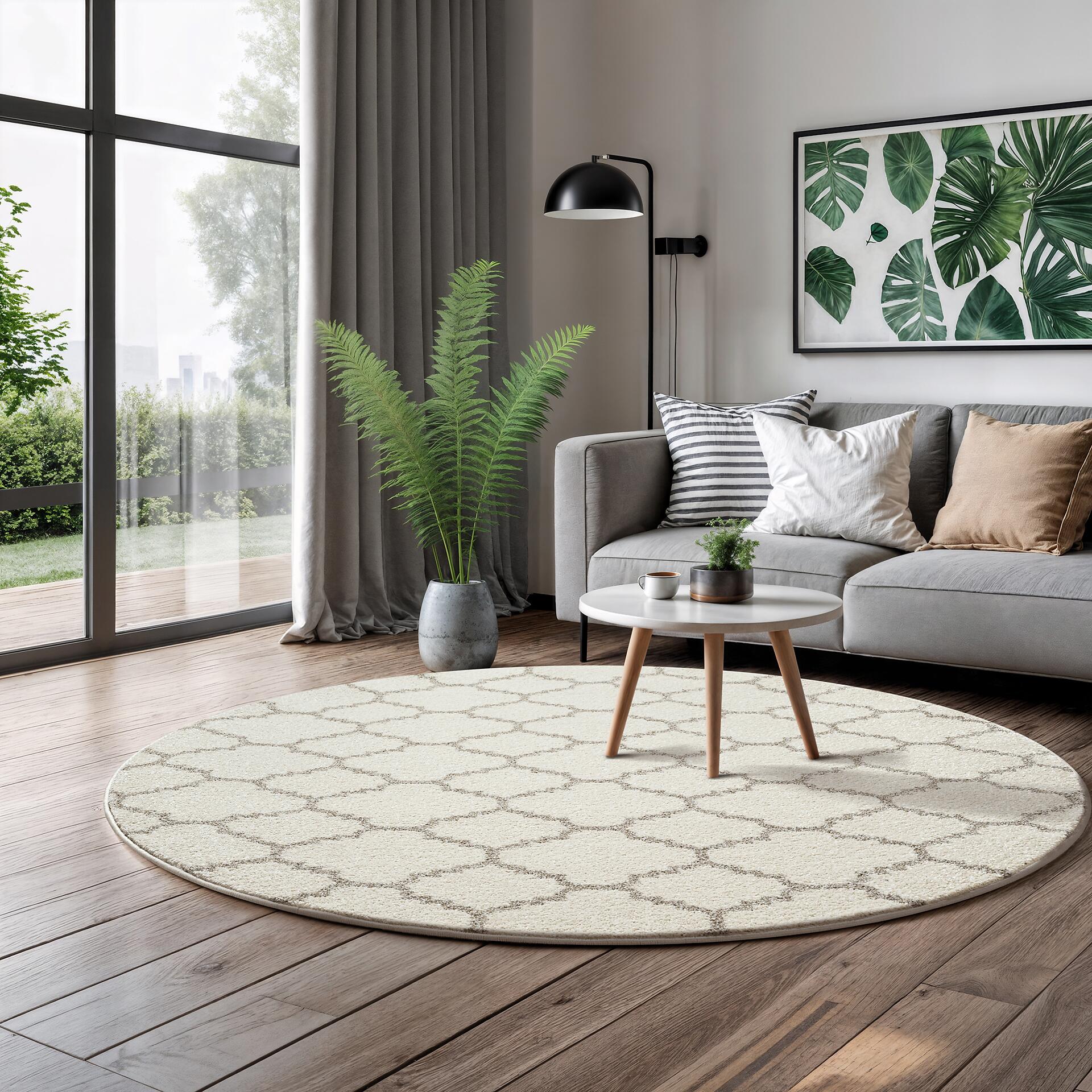 Sanat Teppich creme B/L: ca. 120x120 cm Sanat Teppich creme B/L: ca. 120x120 cm