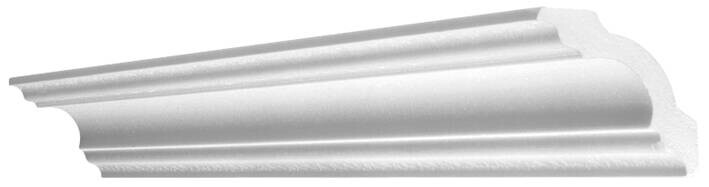Zierprofil weiß B/H/L: ca. 8x8x200 cm