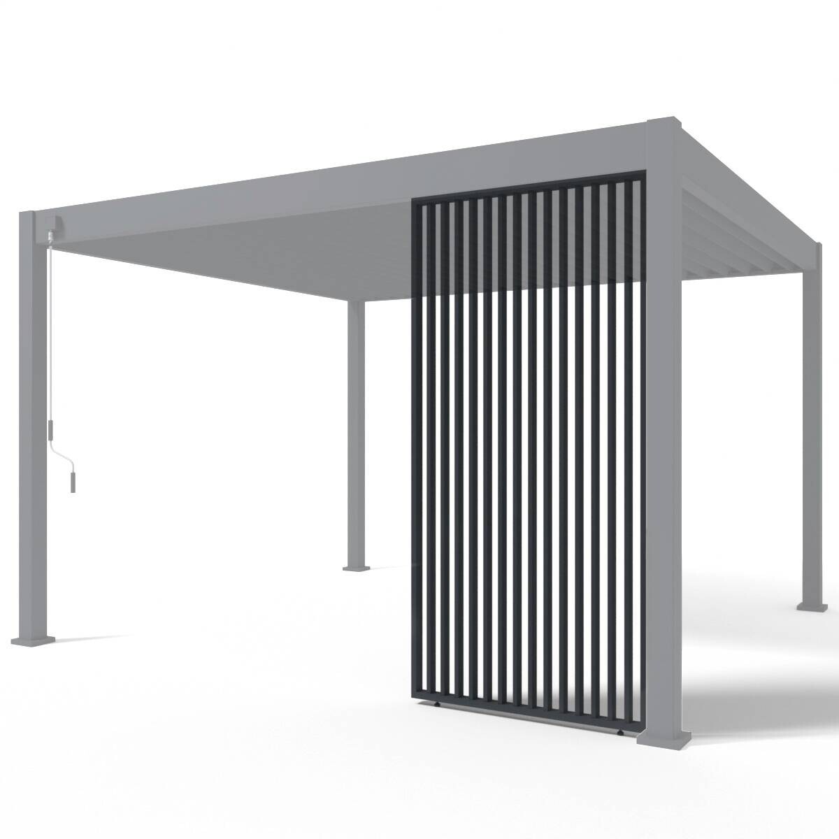 PergoLine Seitenwandpaneel für Trumpf + Superior anthrazit Aluminium B/H: ca. 113x235 cm