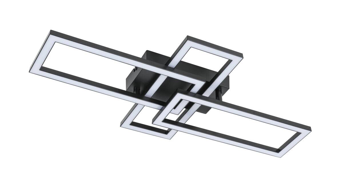 Nolo Deckenleuchte Tahnee schwarz Kunststoff B/H/L: ca. 35x8x64 cm