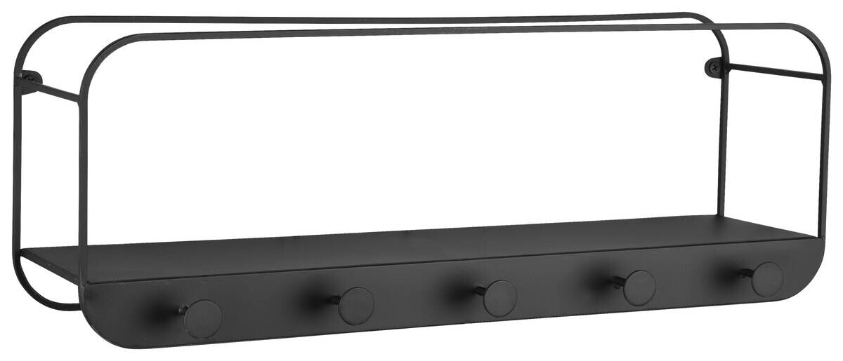 Wandregal Linda schwarz B/H/T: ca. 50x18x15 cm