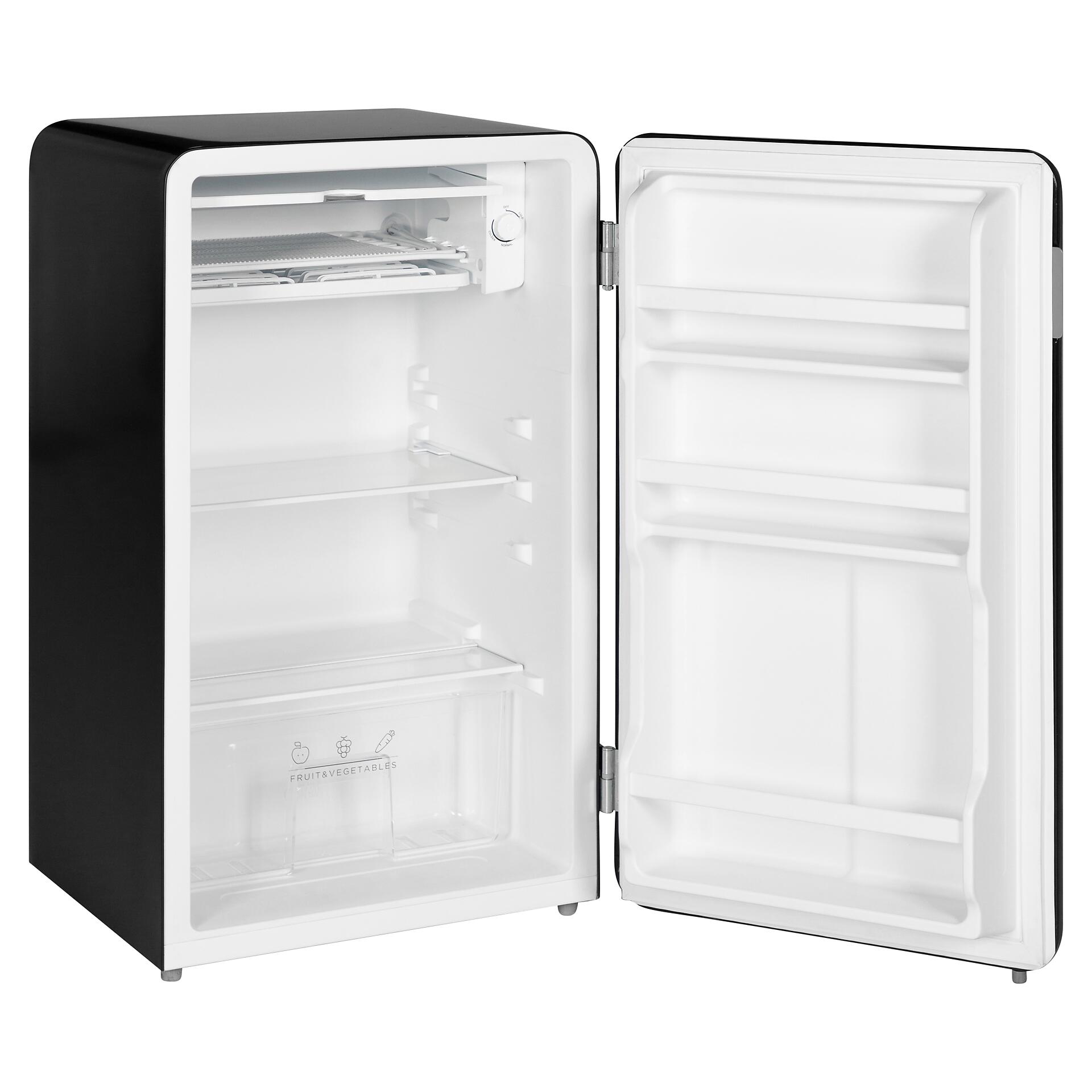 POCOline Stand-Kühlschrank KS84-93ESG schwarz B/H/T: ca. 49x84x46 cm