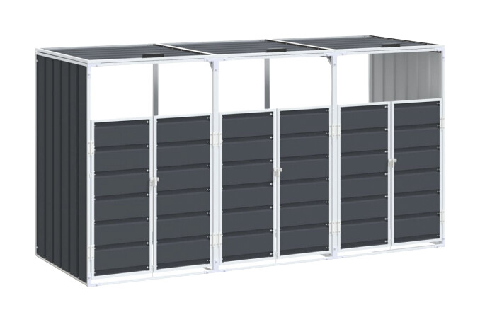 vidaXL Mülltonnenbox anthrazit