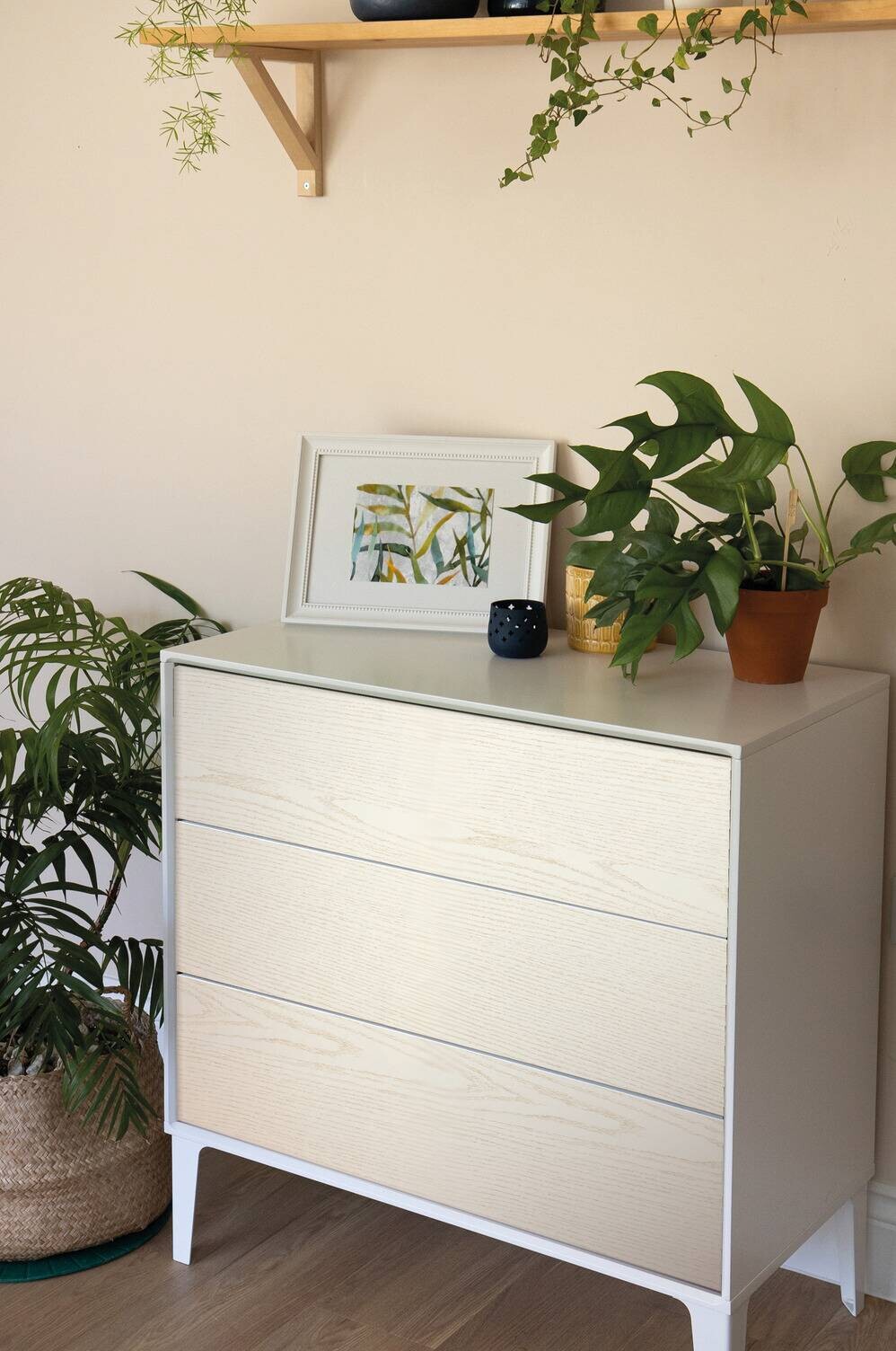 d-c-fix Dekofolie Permuttholz weiß B/L: ca. 90x210 cm