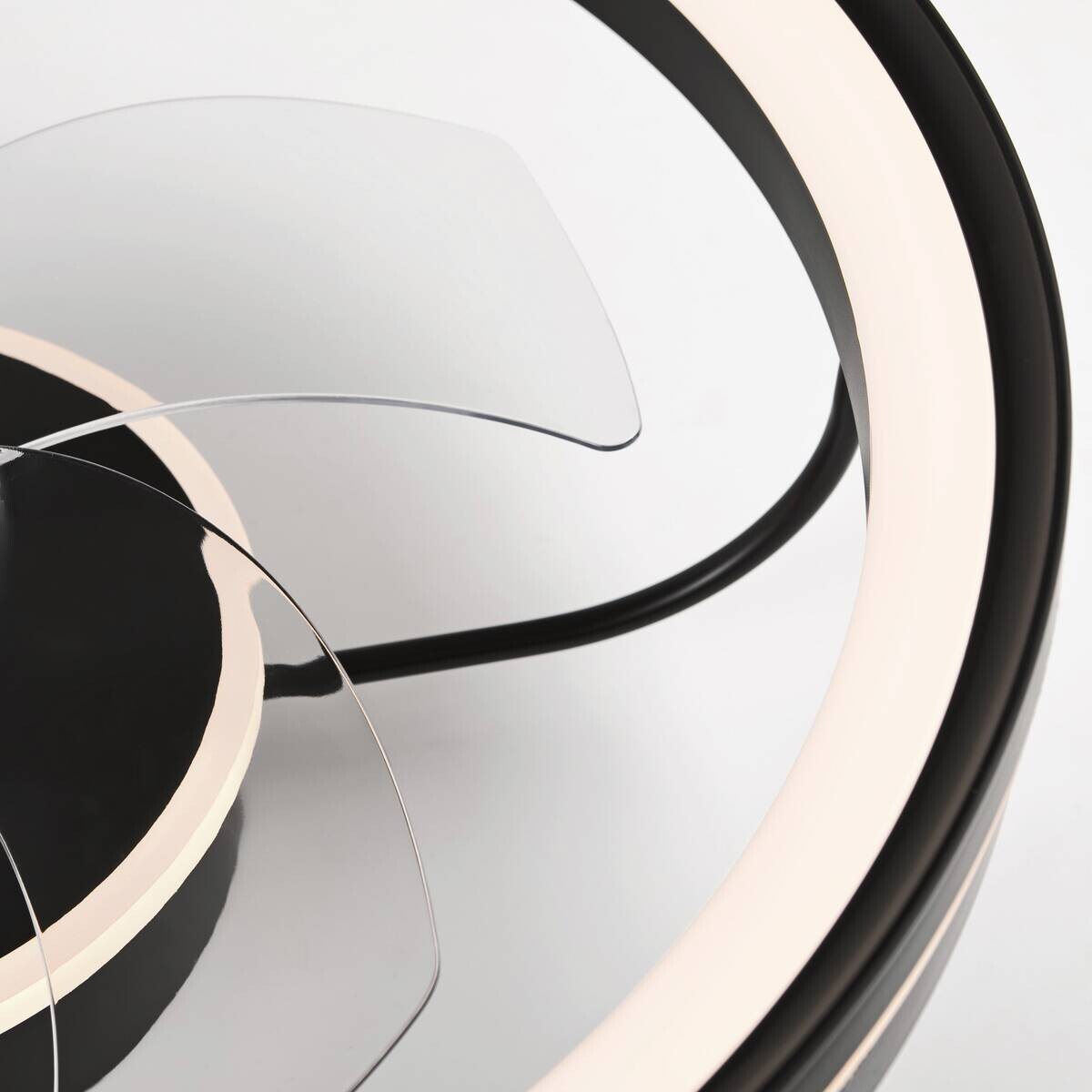 Lamkur LED-Deckenventilator Falco schwarz H/L: ca. 17x50 cm max. 40 W