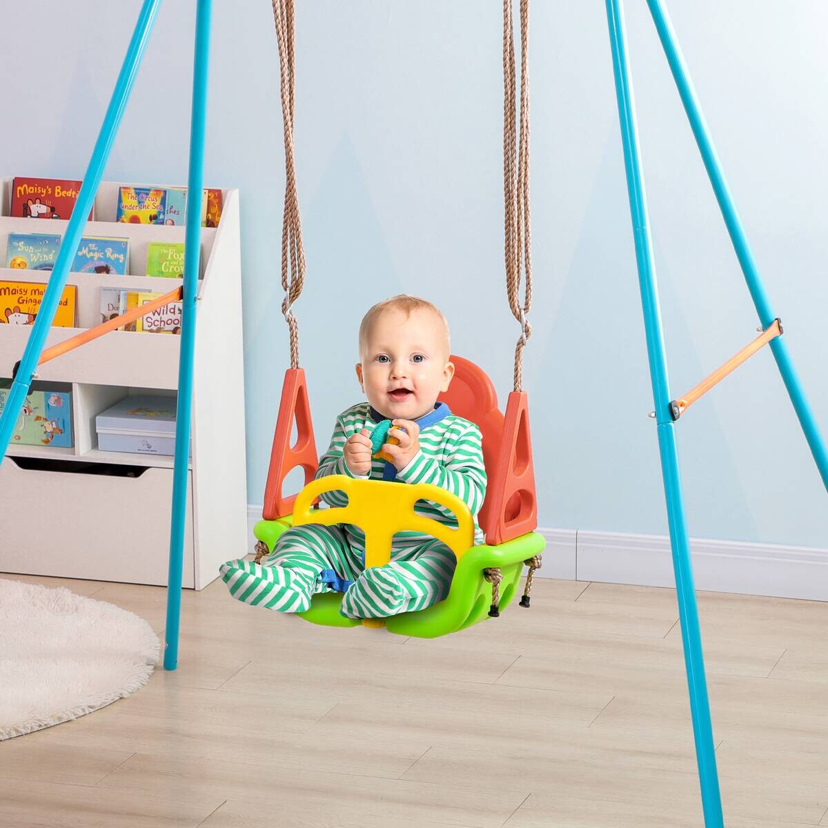 Outsunny Schaukel orange B/H/L: ca. 34x48x180 cm