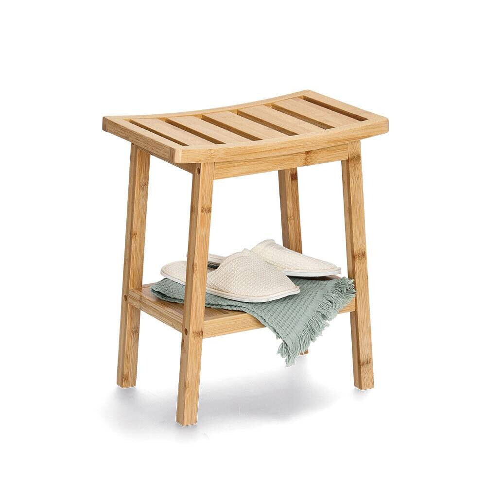 Zeller Hocker natur Bambus B/H/L: ca. 25x46x40 cm