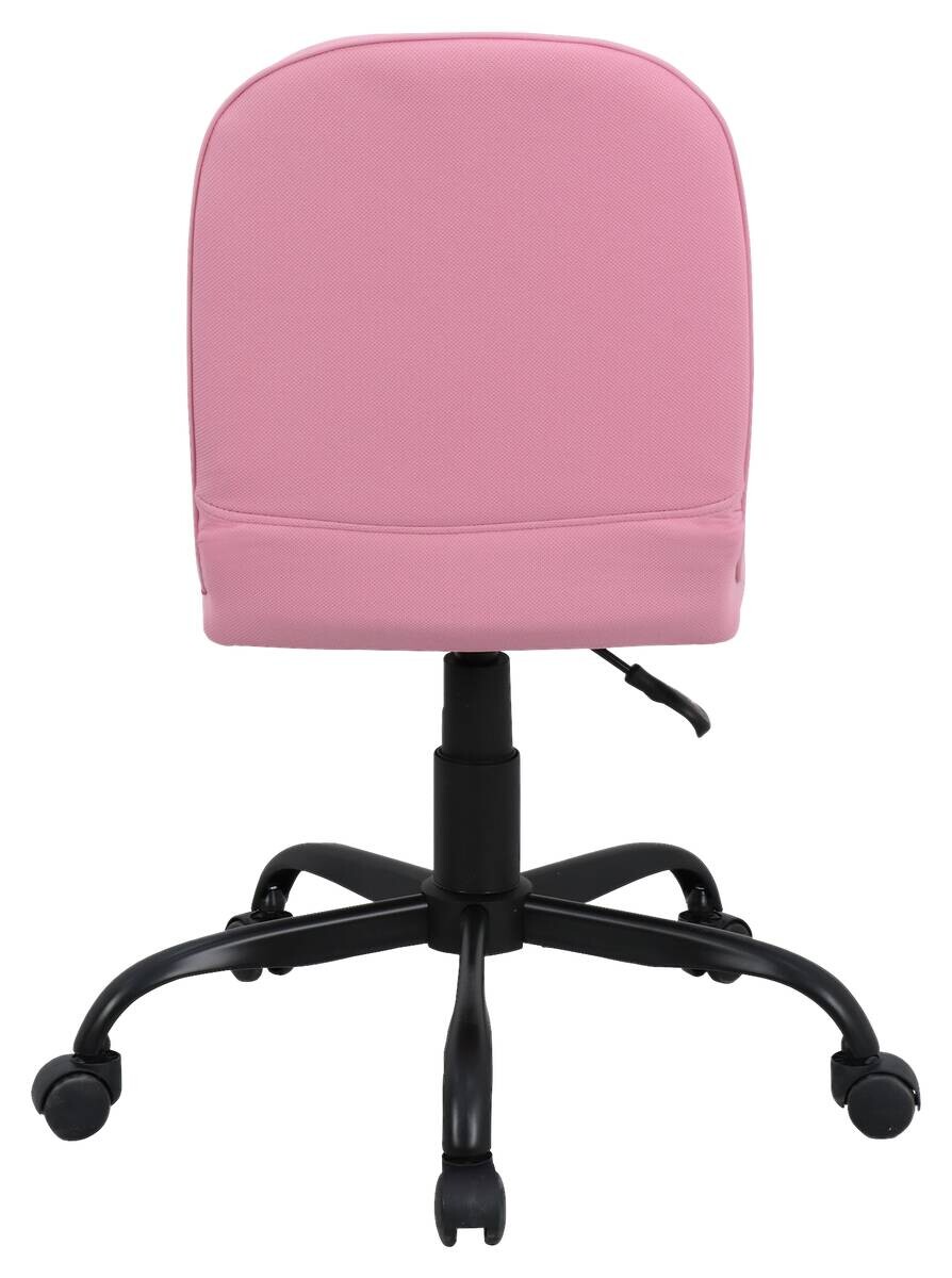 Drehstuhl TROLLY schwarz pink Metall Stoff