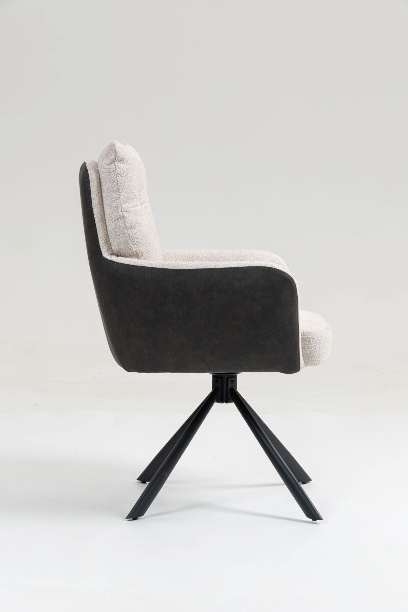 Drehstuhl Lecce beige Microfaser