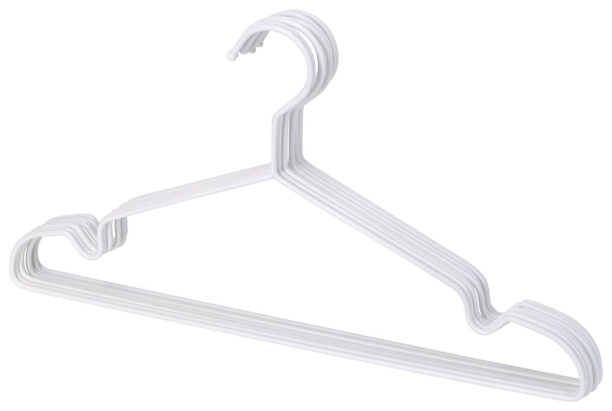 POCOline Kleiderbügel weiß Metall