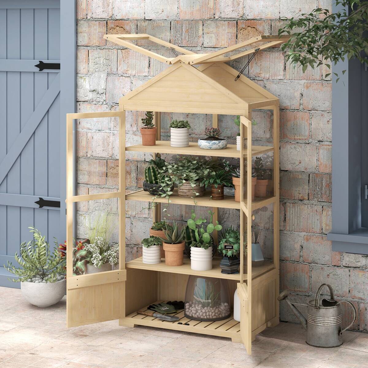 Outsunny Gewächshaus B/H/L: ca. 56,5x100x178 cm