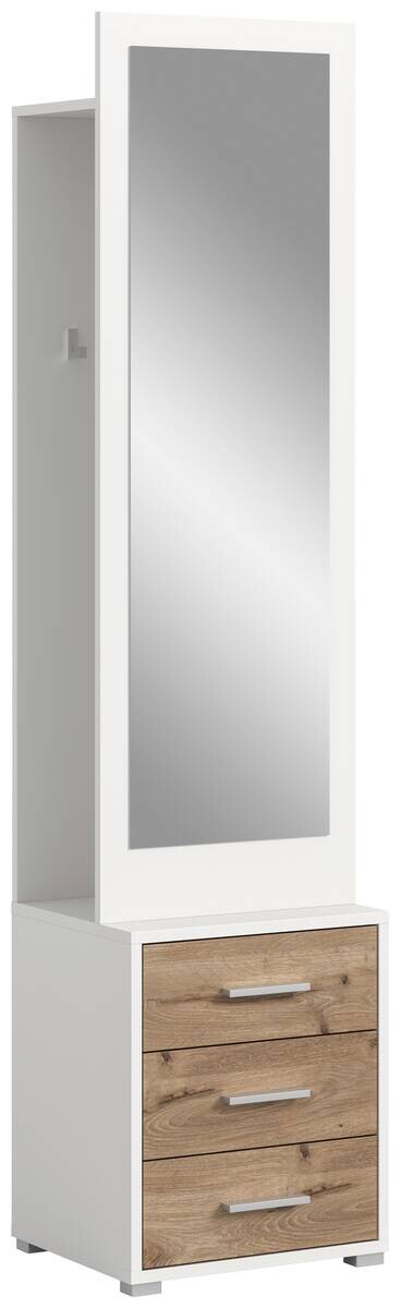 Garderobe POLO weiß Nox Oak Nachbildung B/H/T: ca. 45x190x38 cm