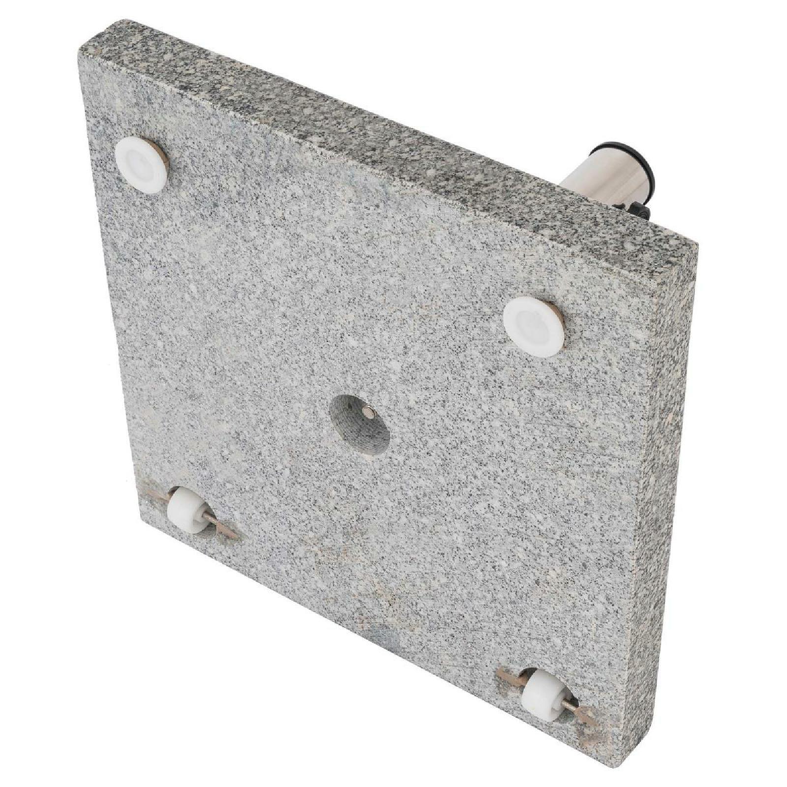 VCM Schirmständer grau Granit B/H/L: ca. 45x6x45 cm